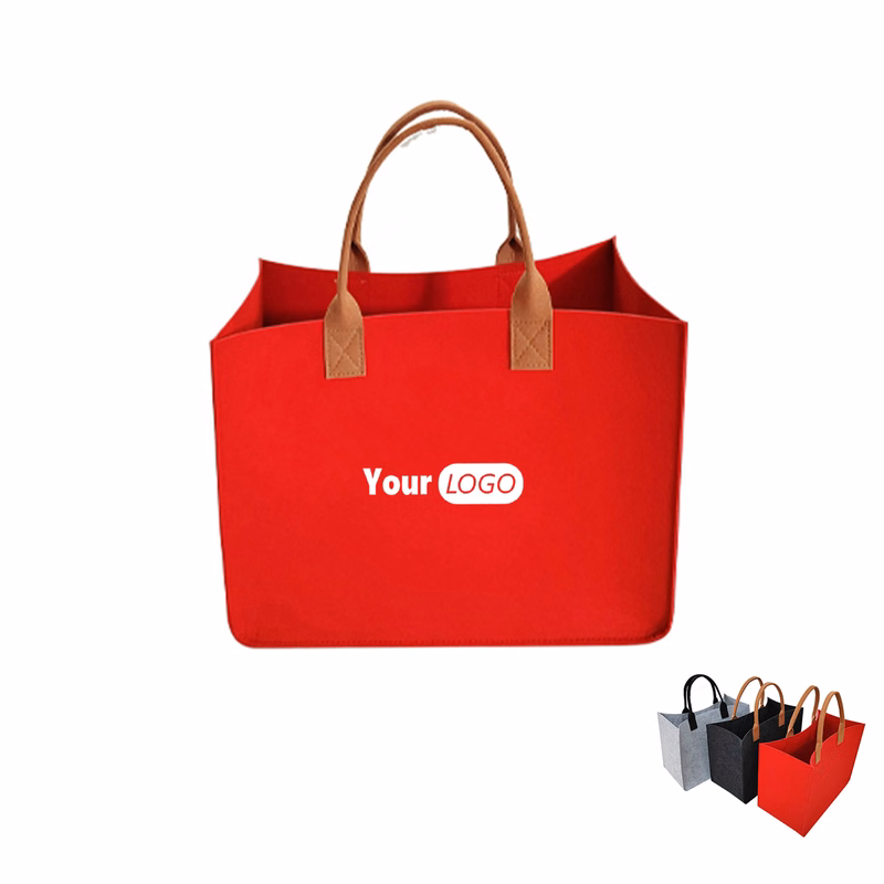 Felt Bag with Long Handles - Foldable & Stylish