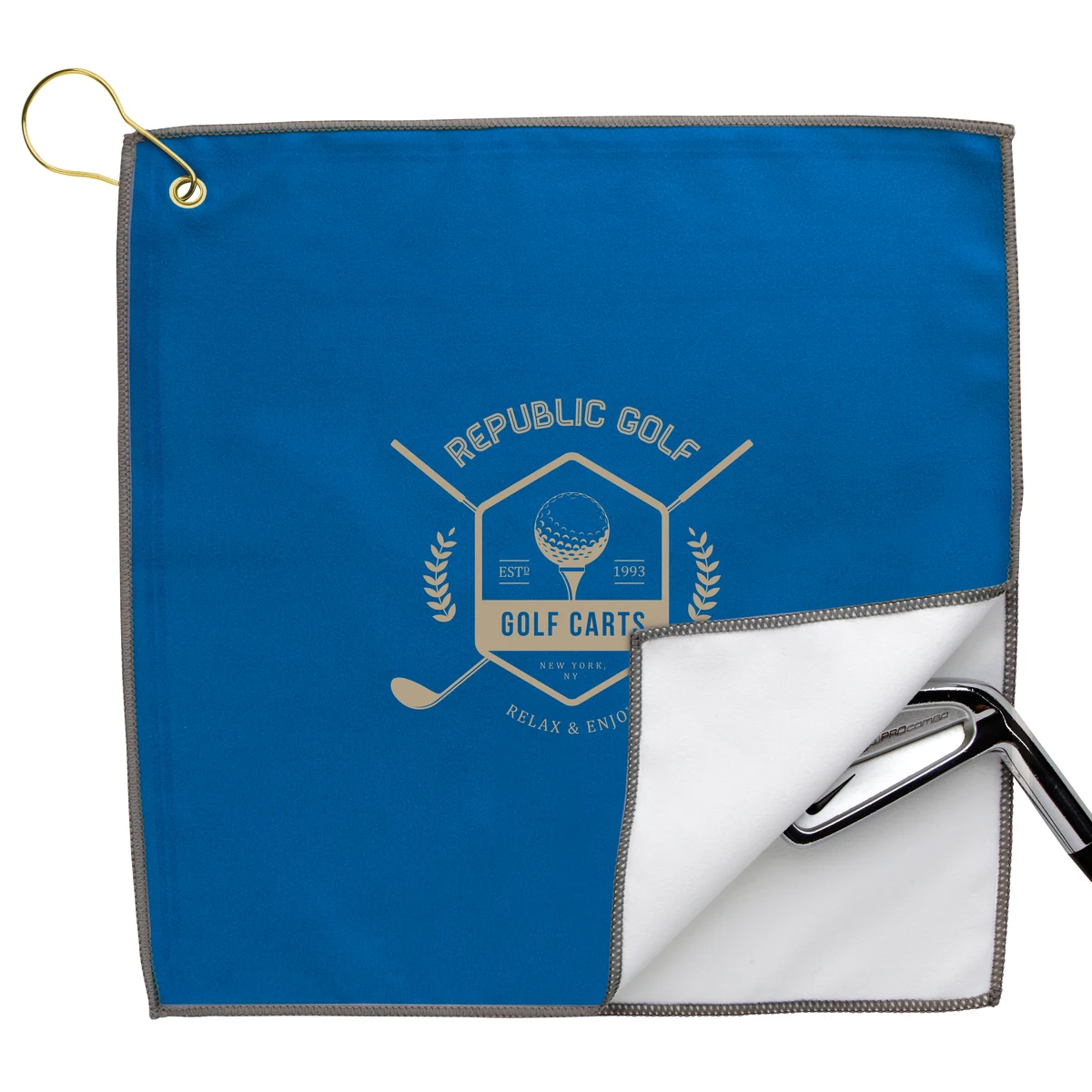 Good Value™ RPET Double Layer Golf Towel 1