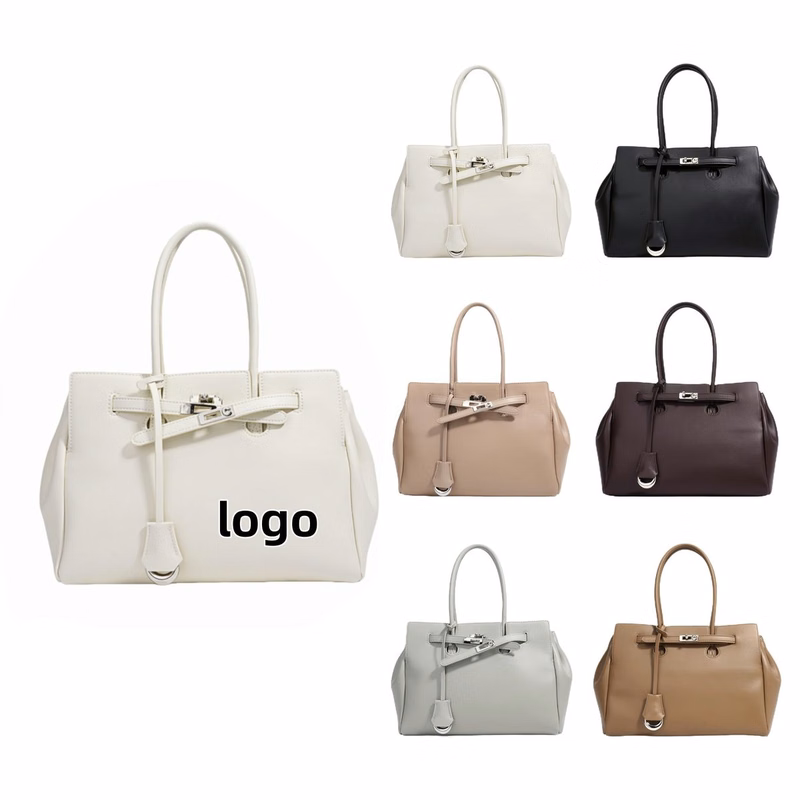 Lady's genuine leather tote bag