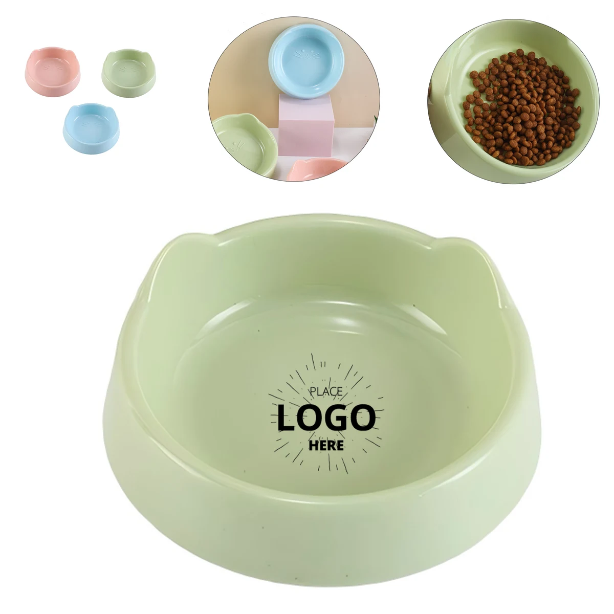 Cute Cat Ear Pet Food Bowl 1