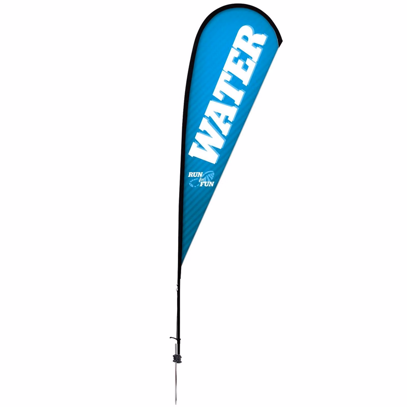 11.5' Premium Teardrop Sail Sign Kit (Single-Sided with Ground Spike)