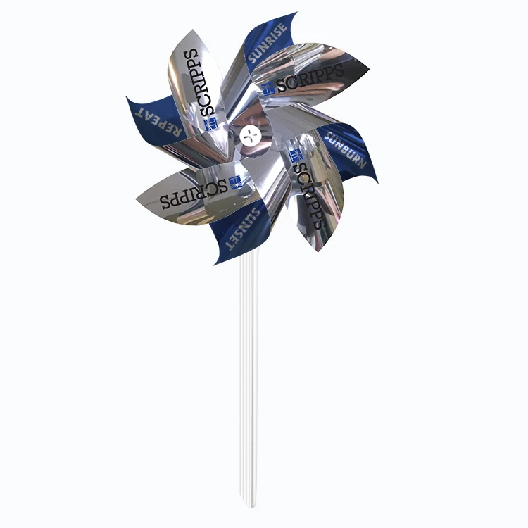 Pinwheel 1 - Silver Mylar with 7" diameter propellers 1