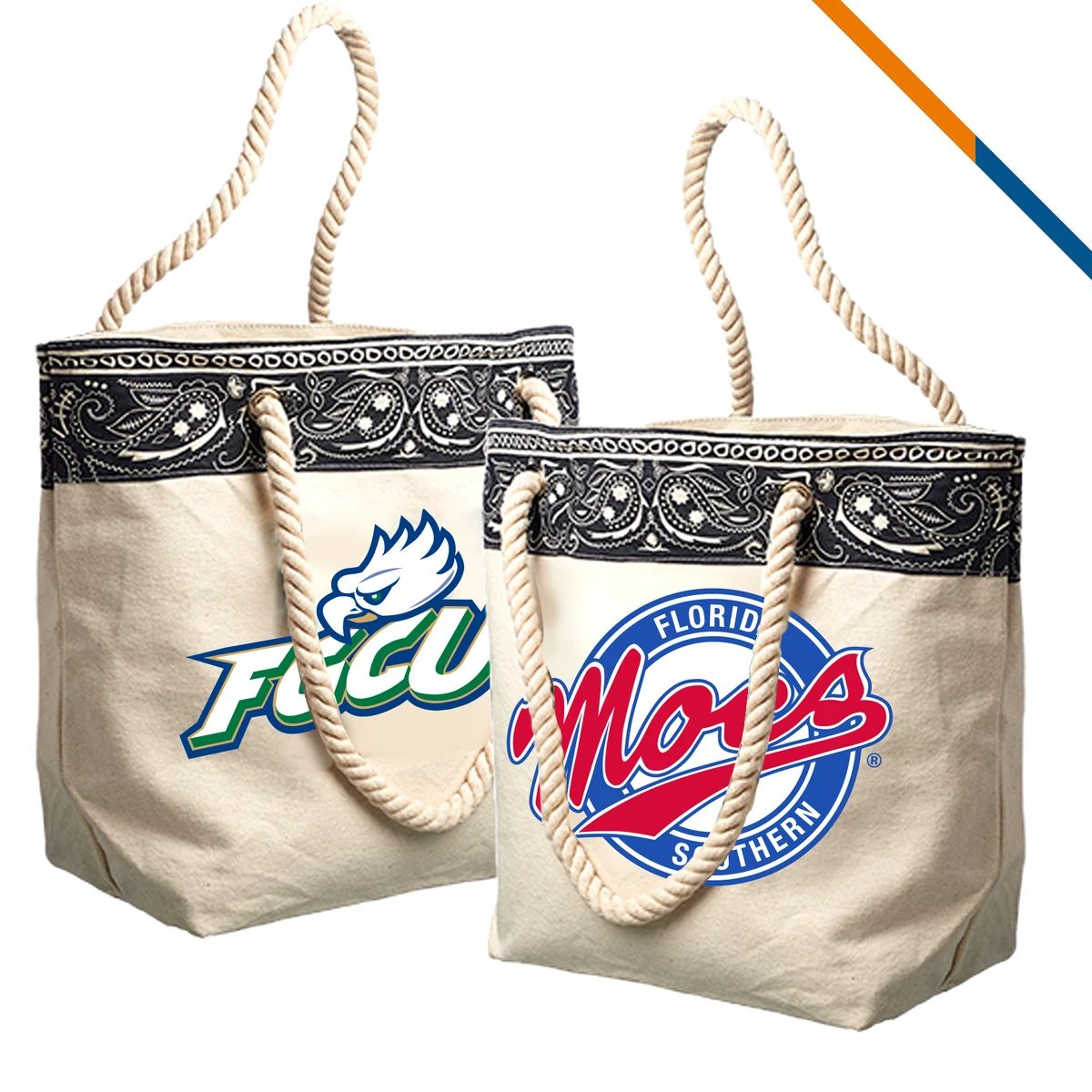 Paisley Pattern Tote Bag, custom tote bag with logo imprint 1