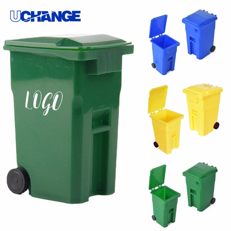 Mini Trash Can Pen Holder Cup