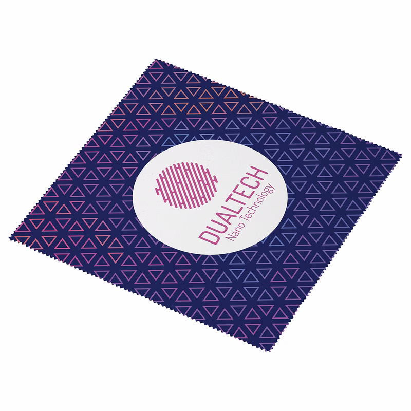 Suede 10" x 10" Microfiber Cleaning Cloth- Full-color