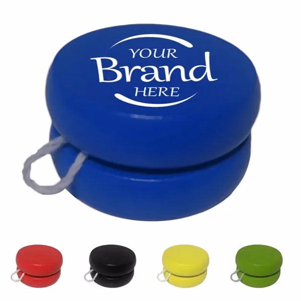 Custom Wooden Yo-Yo Classic Design Smooth Spin — Family Fun Promotion