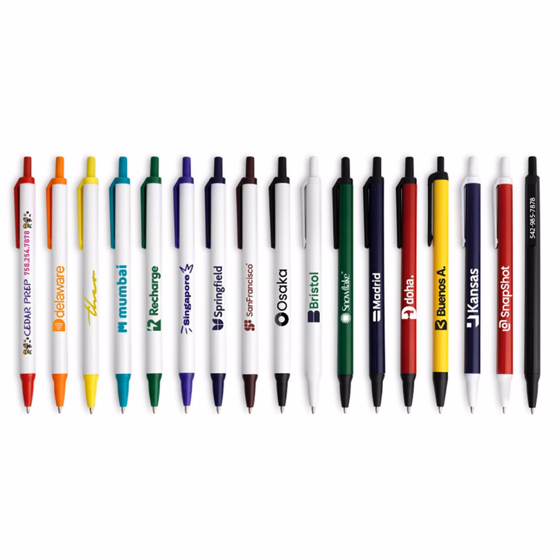 Amber Stick Click Pen