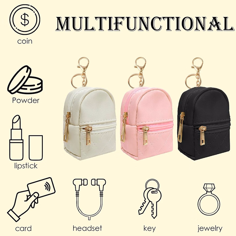 Mini Coin Bag Keychain