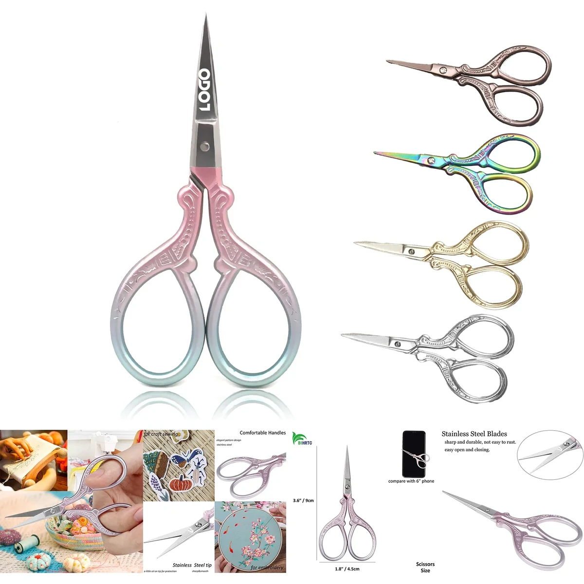 3.6 Inch Stainless Steel Sharp Scissors 1