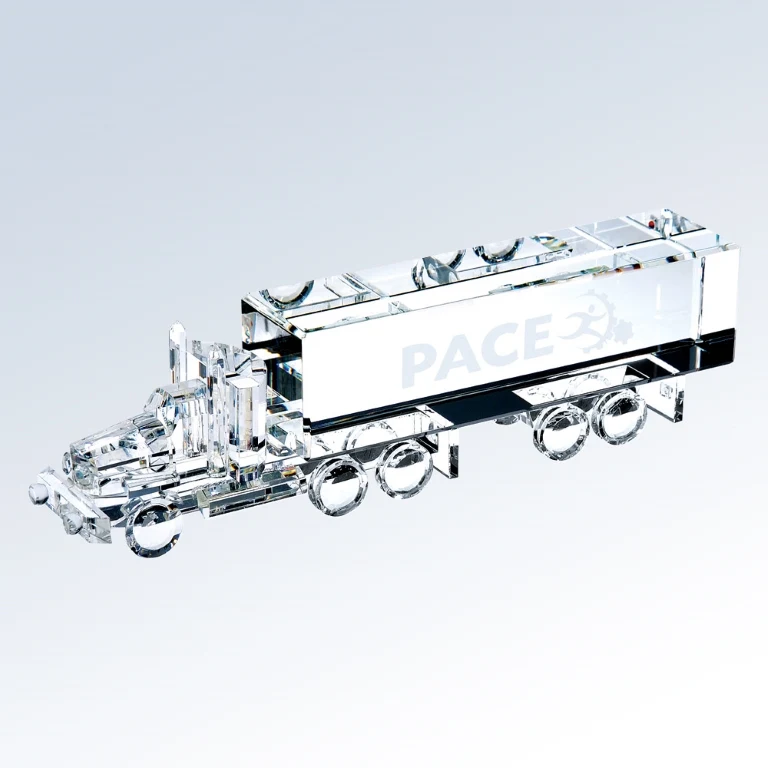 Truck Award w/18 Wheels Crystal Award 1