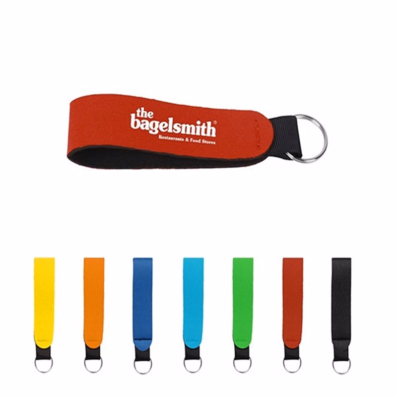 Custom Neoprene Wrist Strap Keychain Holder