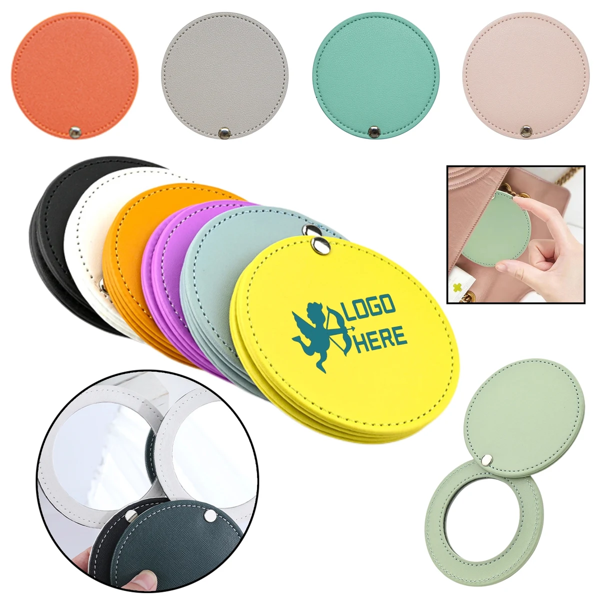 Rotatable Case Makeup Mirror 1