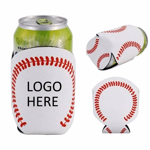 Baseball Skin Can Cooler Holder
