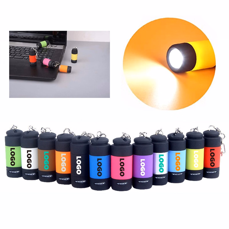 Mini USB Charging Colorful LED Flashlight