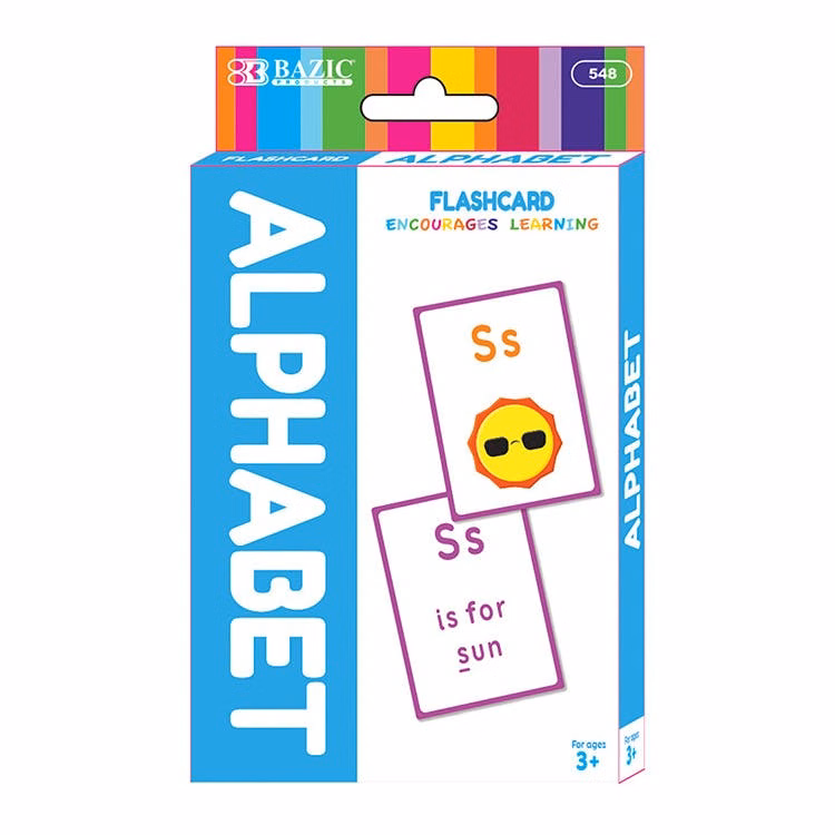 Preschool Alphabet Flash Cards - Ages 3+