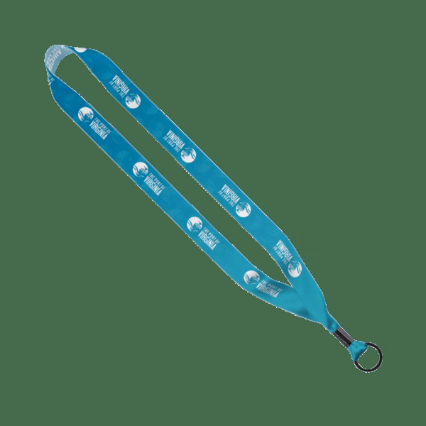 7/8" Dye-Sublimated Satin Ribbon Lanyard