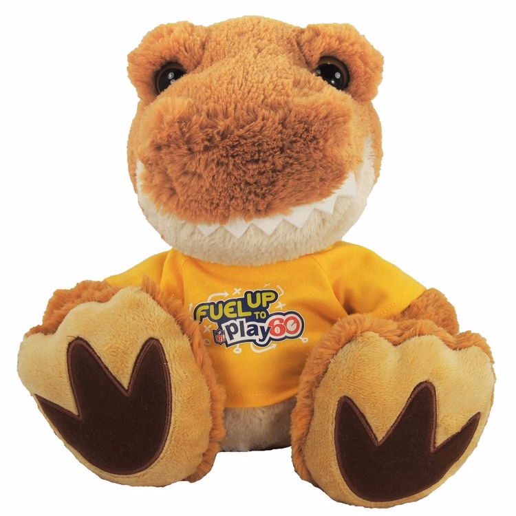 10" Roaree T-Rex Dinosaur with t-shirt and full color imprint