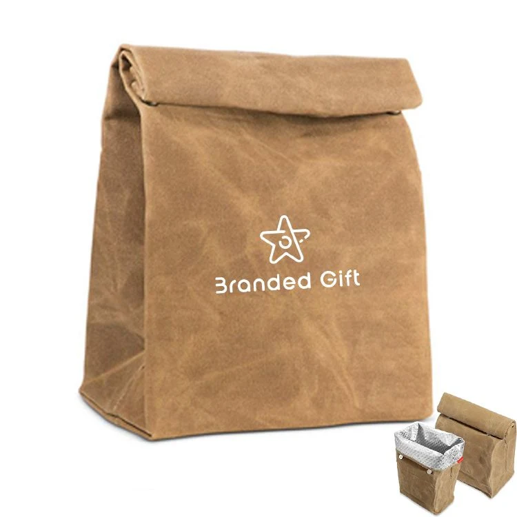 Canvas Lunch Bags Brown Paper Styled 1