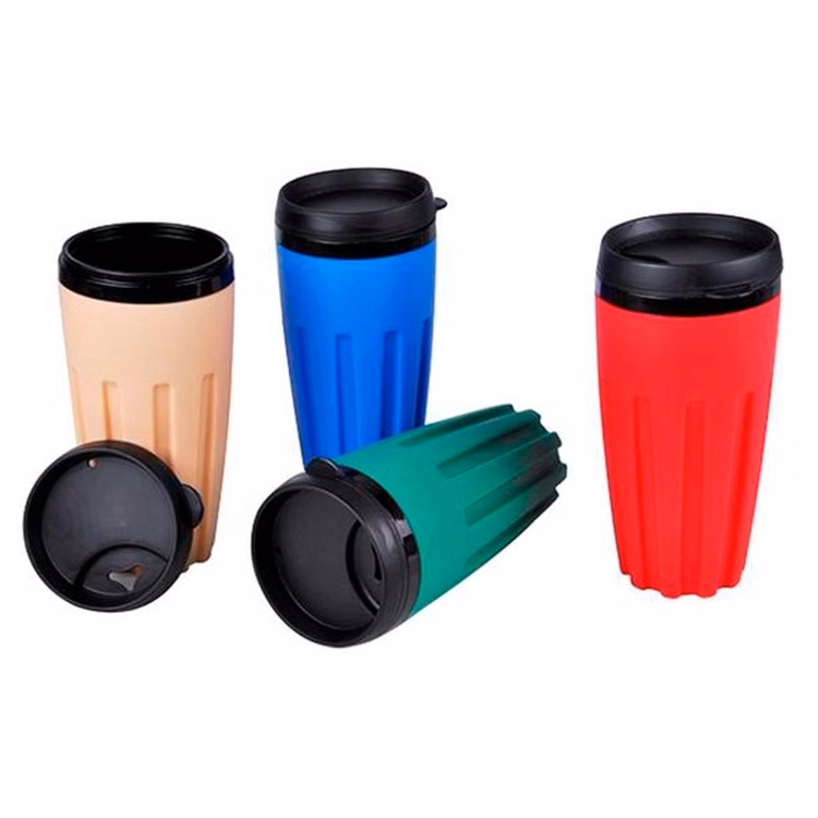 16 oz Insulated Polypropylene Mug With Soft Grip