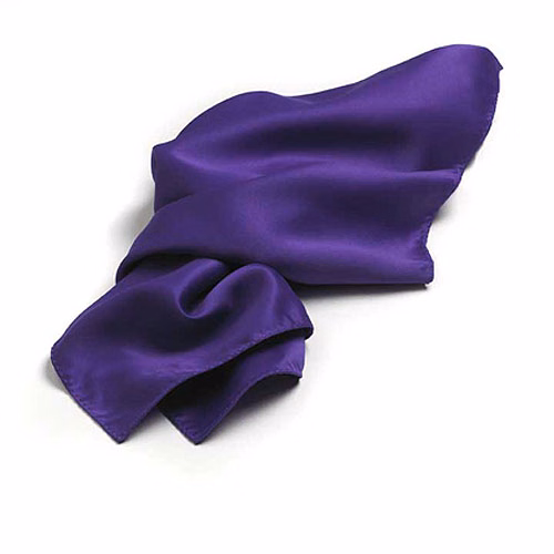 CLOSEOUT - Purple Solid Color 30" x 30" Silk Scarves