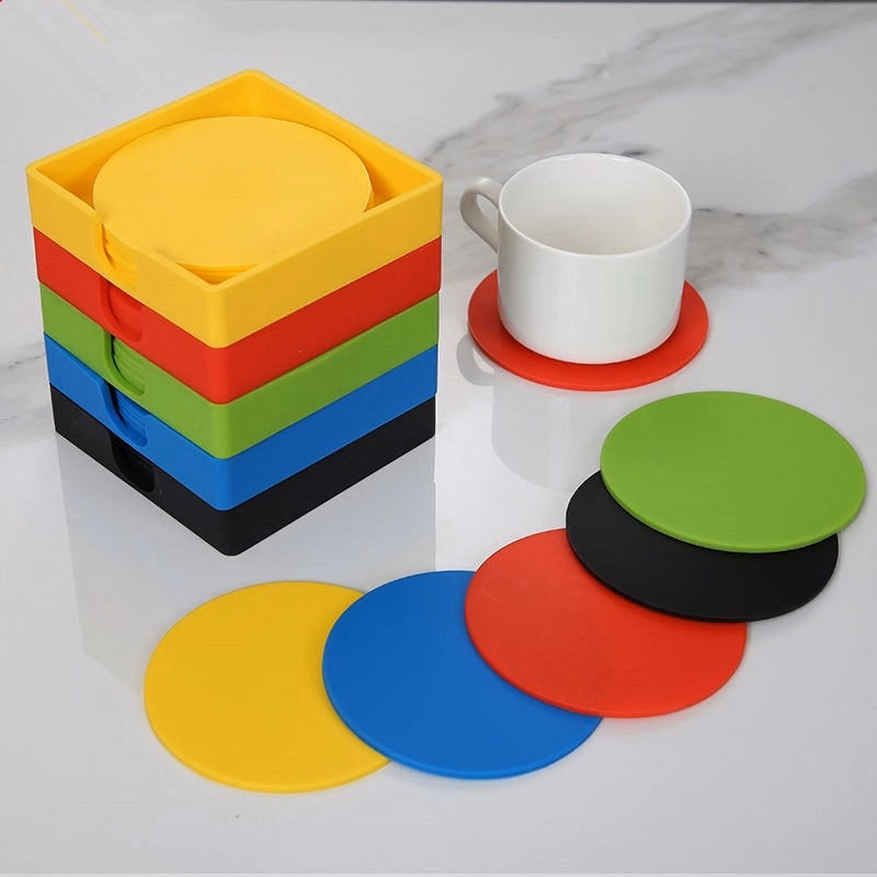 Silicone Coaster Logo Fitness Mat