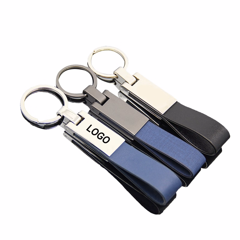 Metal Leather Strap Key case