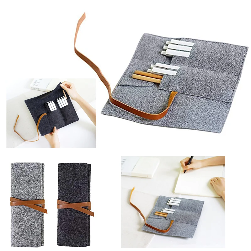 Felt Rollup Pencil Bag 1