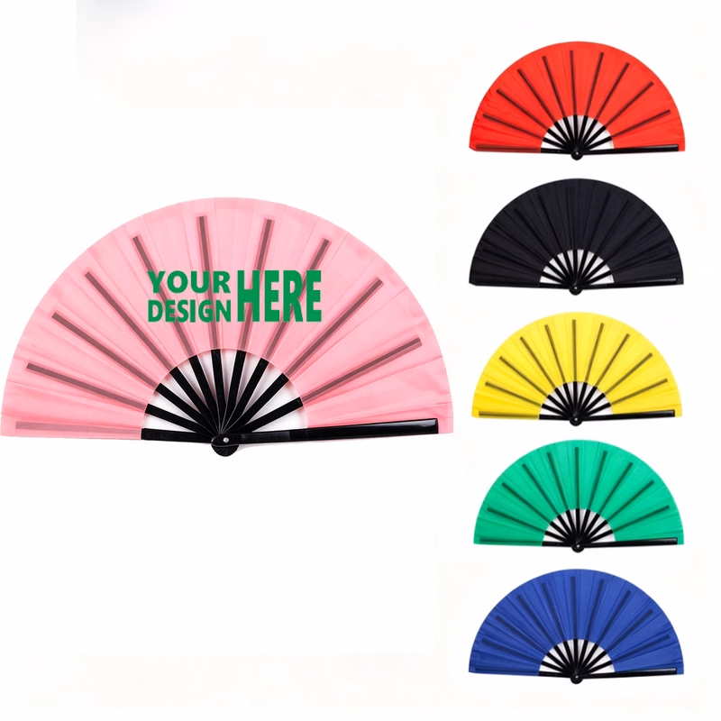 Custom Large Folding Hand Fan For Events & Dance