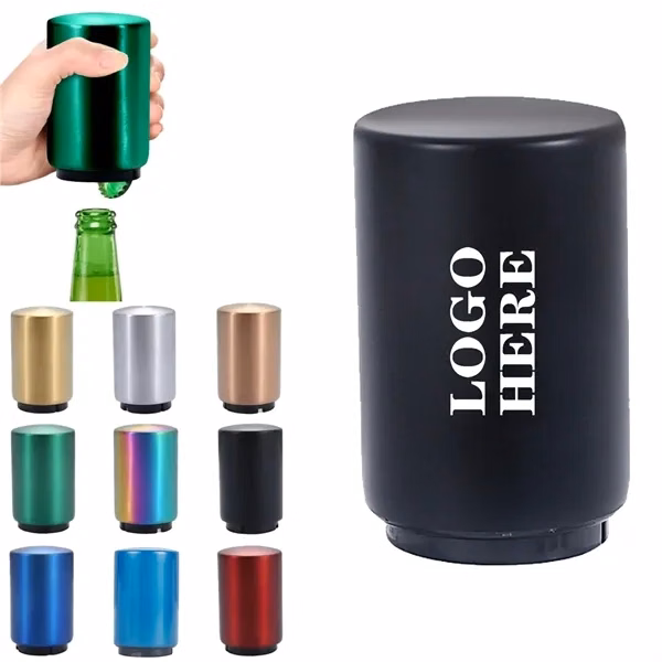 Custom 3.35-Inch Magnetic Metal Bottle Opener — Automatic Cap Catcher Barware