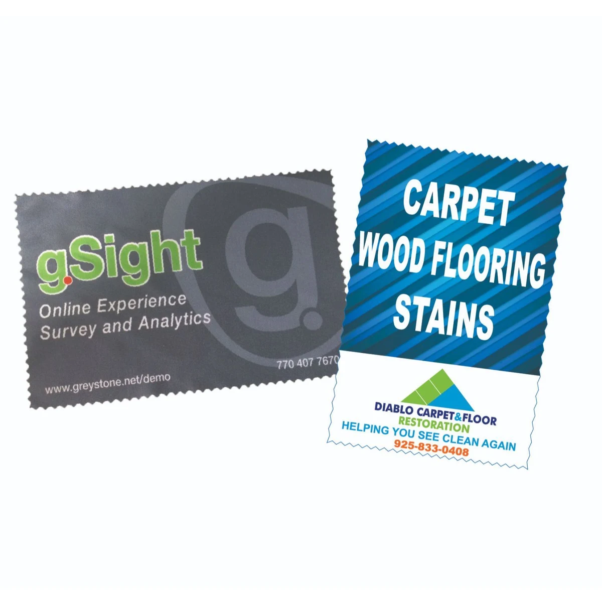 Luxurious 4 x 6 Microfiber Cleaning Cloth - Two Sided Imprint 1
