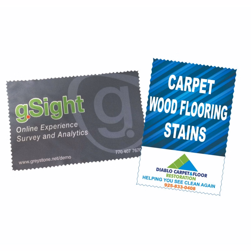 Luxurious 4 x 6 Microfiber Cleaning Cloth - Two Sided Imprint