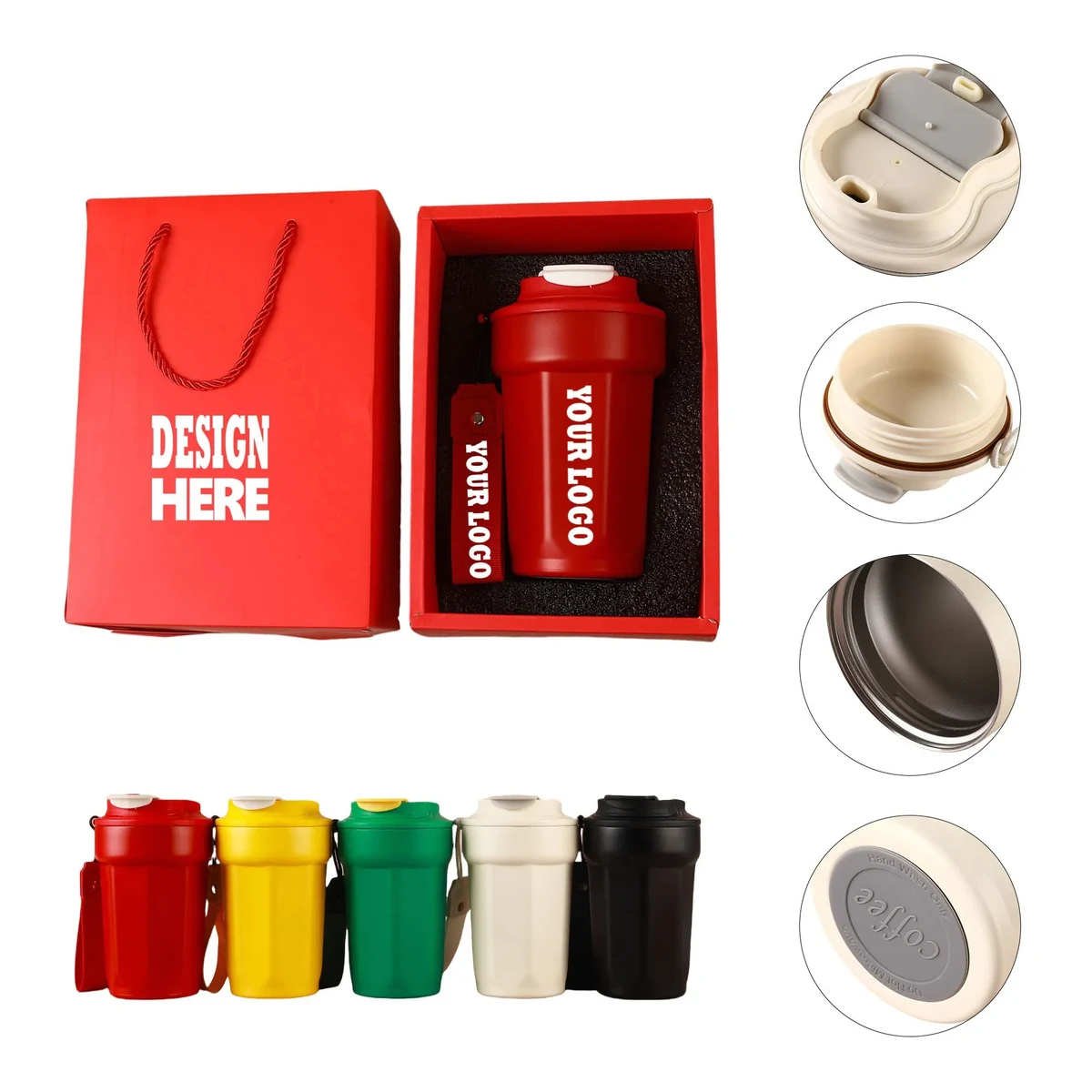 15 oz Gift Box Portable Coffee Thermos Water Cup 1