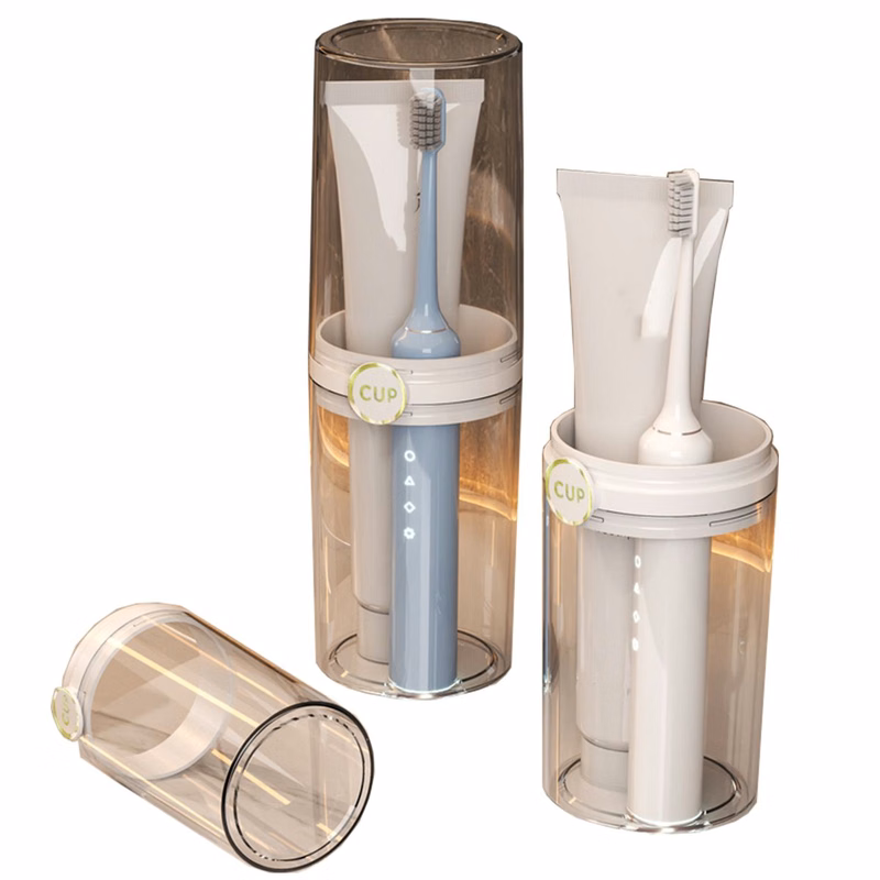 MOQ100 Luxury Transparent Toiletry Cup