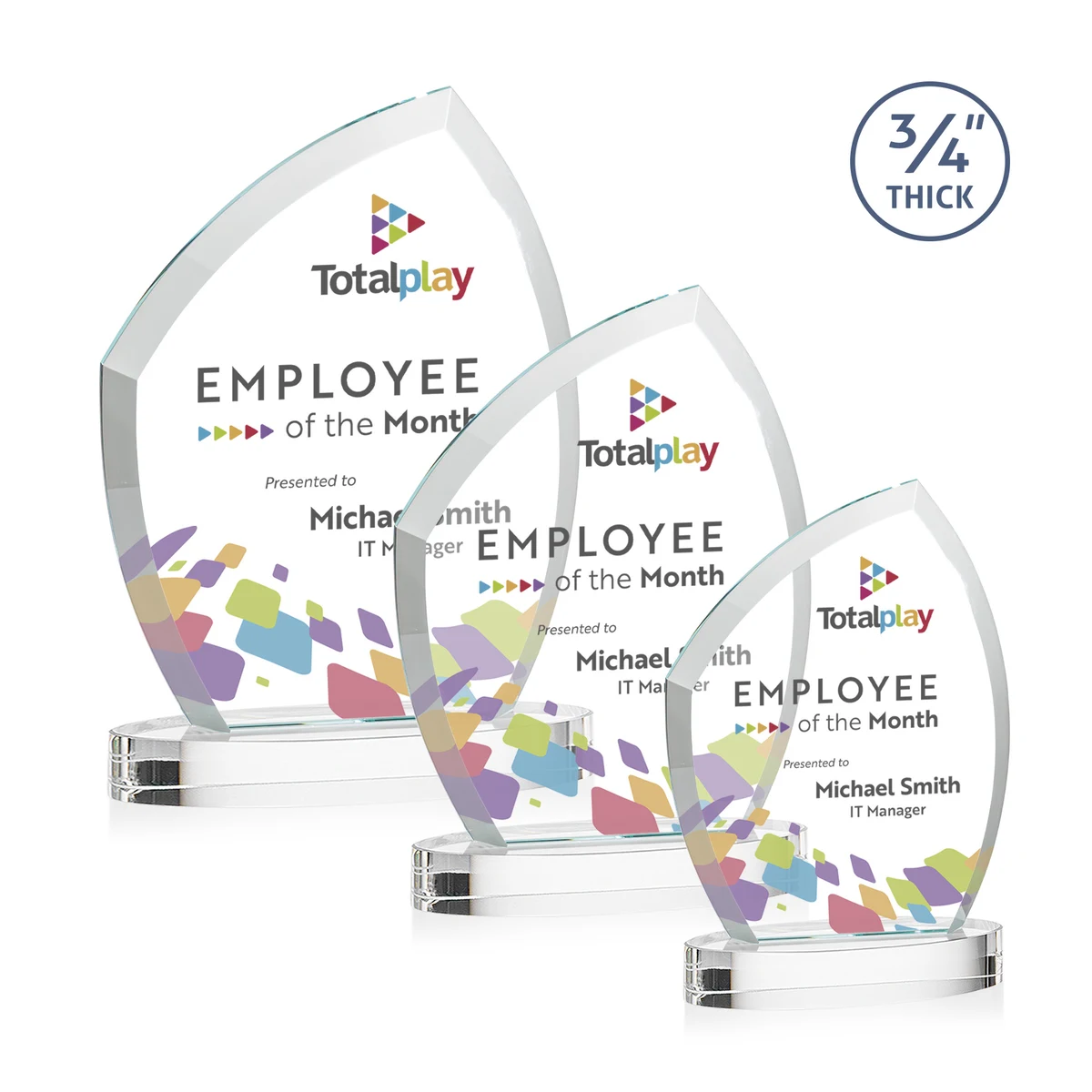 Daltry VividPrint™ Award on Alberton Base - Clear 1