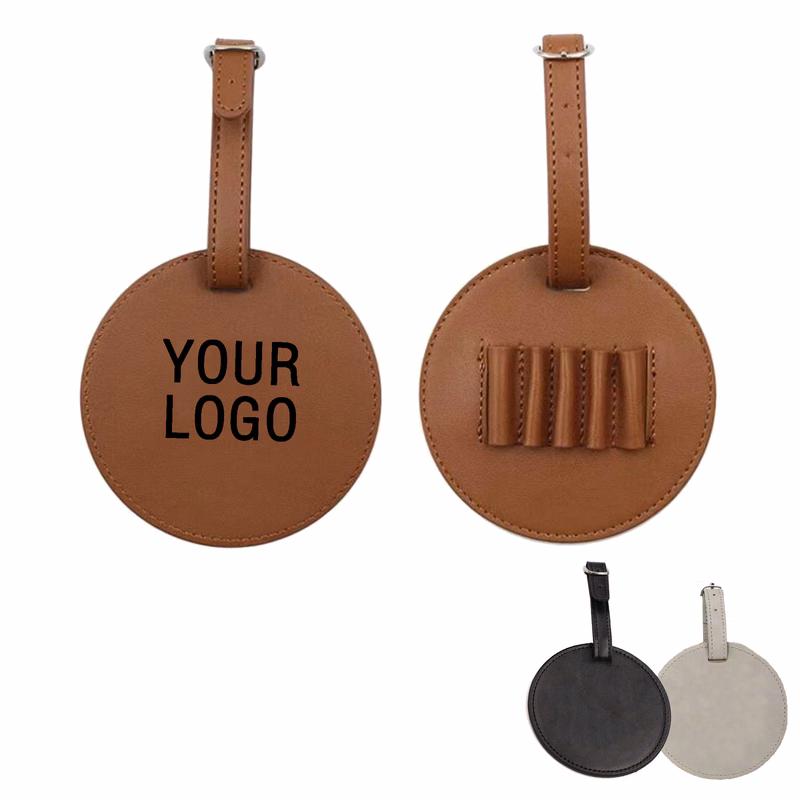 MOQ 20 PCS Personalized Leather Golf Tee Pouch
