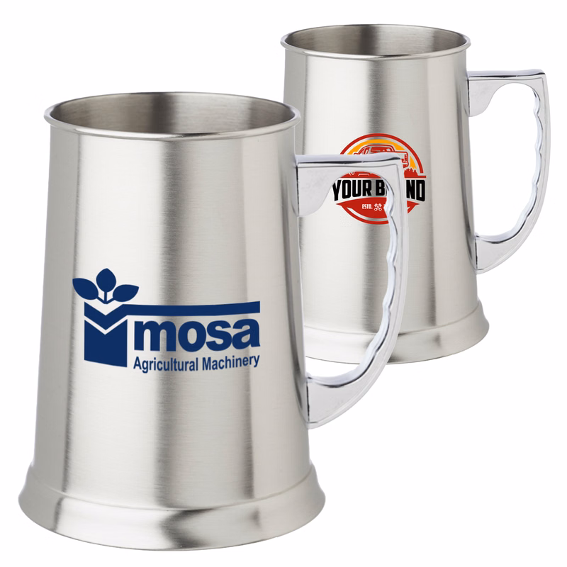 Stainless Steel Mugs w/ Custom Logo