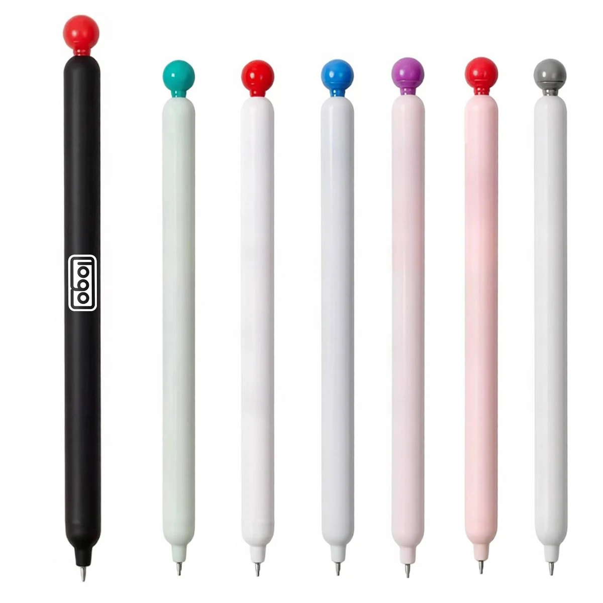 Plastic Side-Click Retractable Gel Pen, custom pen with logo imprint 1