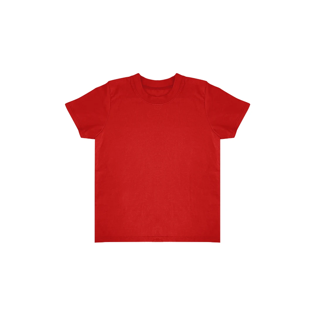 Toddler Short Sleeve Coverstitch Neck Tee 1