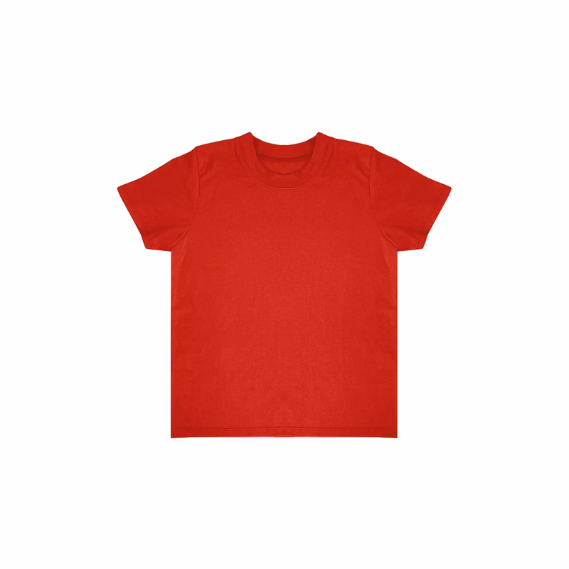 Toddler Short Sleeve Coverstitch Neck Tee