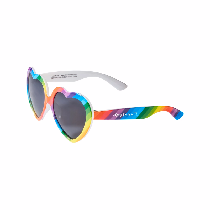 Rainbow Pride Heart Sunglasses