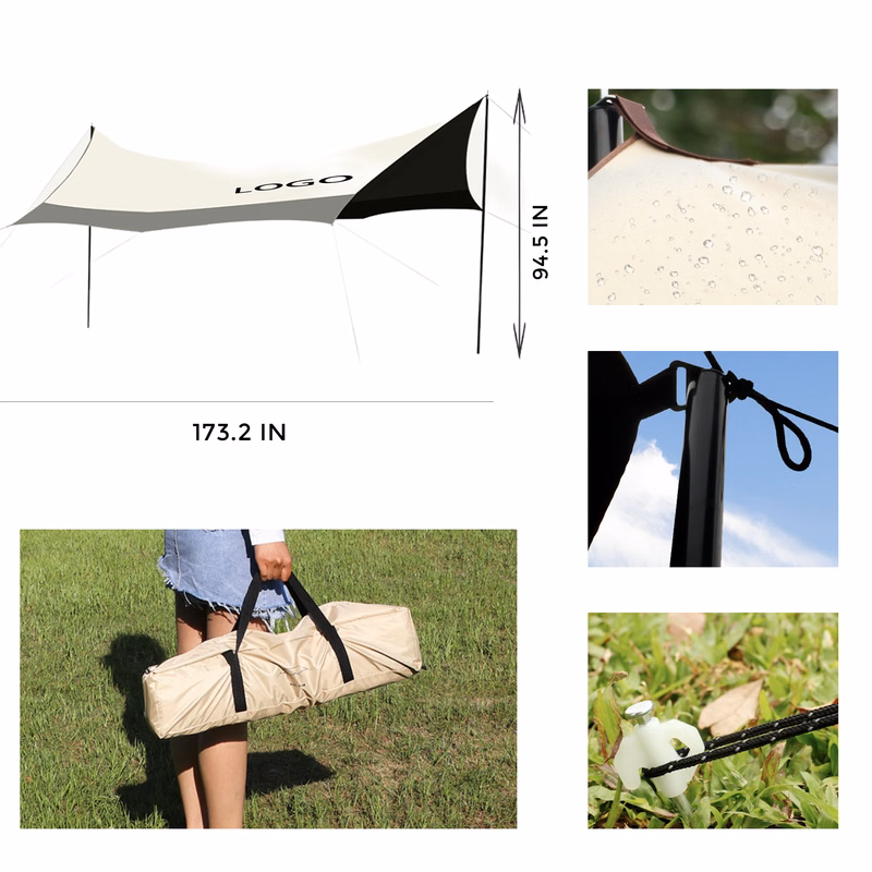 MOQ 1 PCS Portable Outdoor Sunshade Canopy
