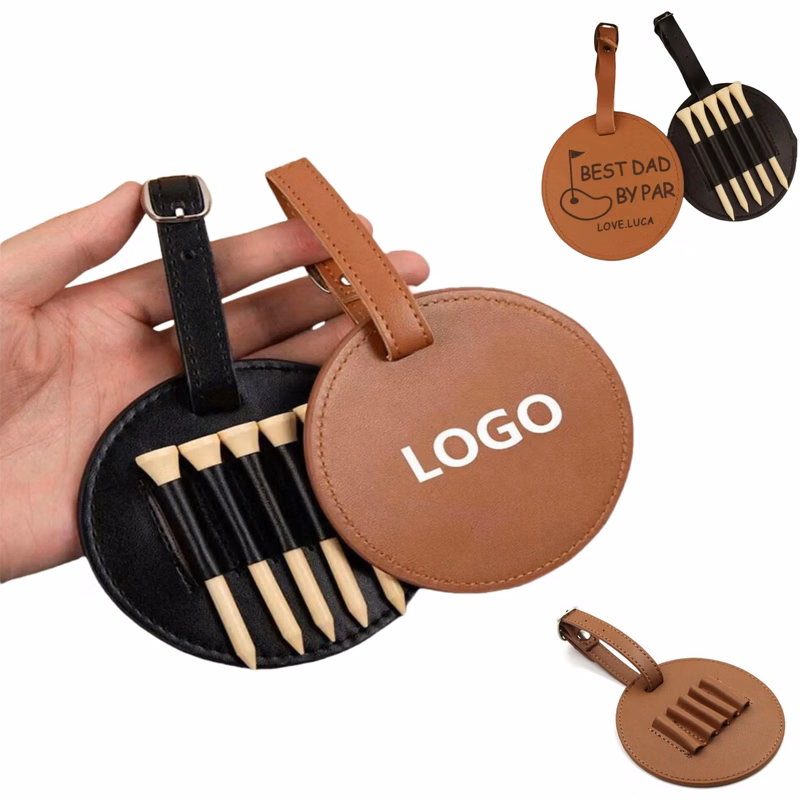 Leather Golf Tees Holder for Bag Belt