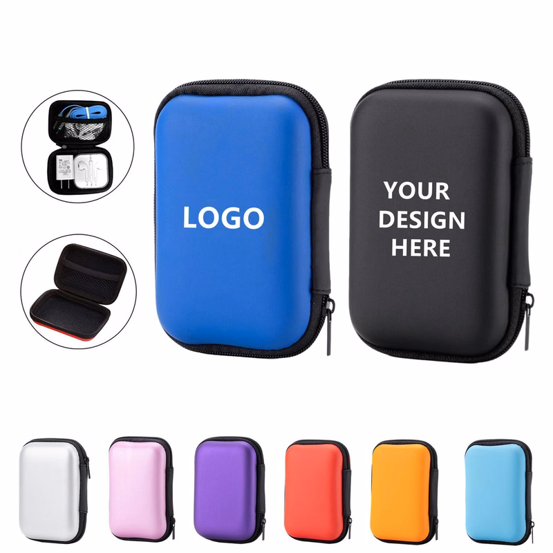 Hard EVA Travel Case For Earphones & Cables