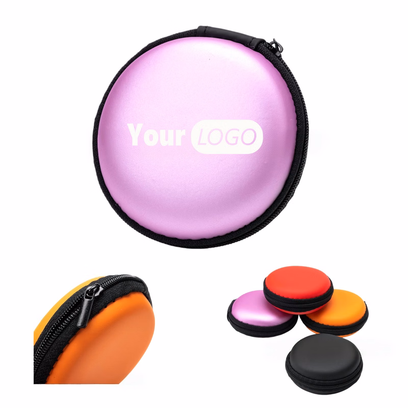 EVA Round Earphone Cable Organizer Case
