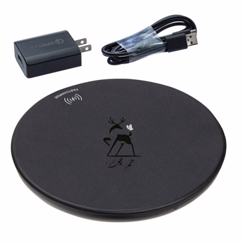 10W Fast Wireless Charger + Wall Adapter Set