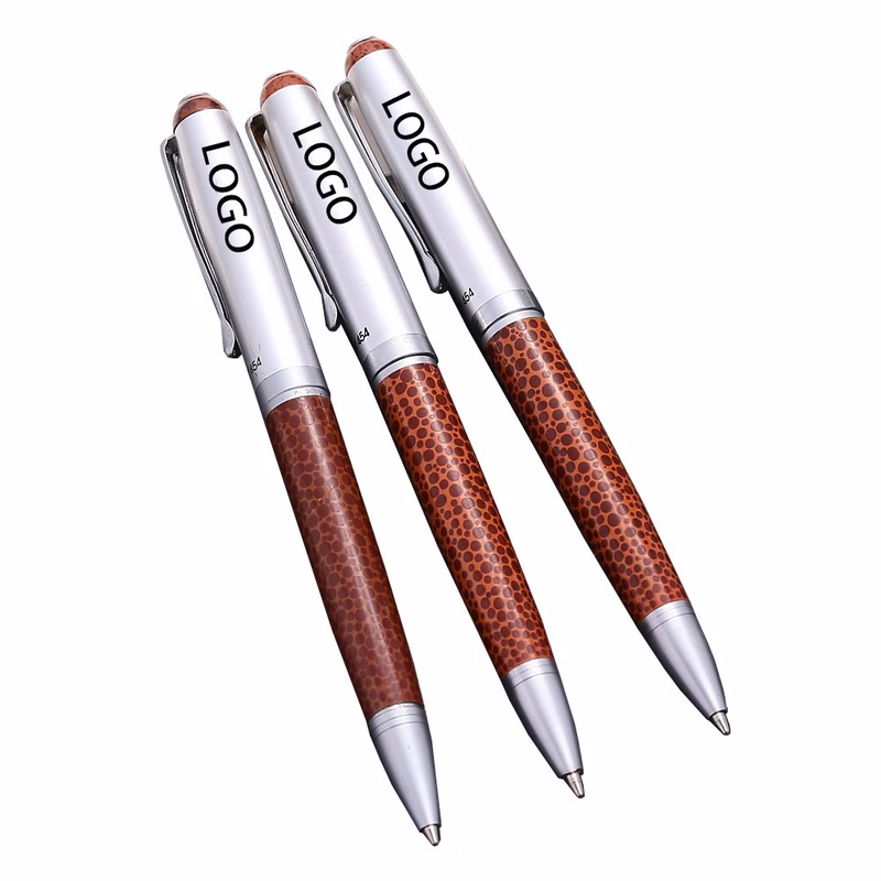 Leather Foreskin Metal Ball Pen