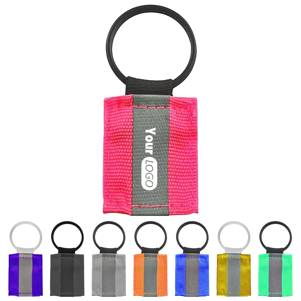 Nylon High-Visibility Reflective Keychain For Everyday Safety 1