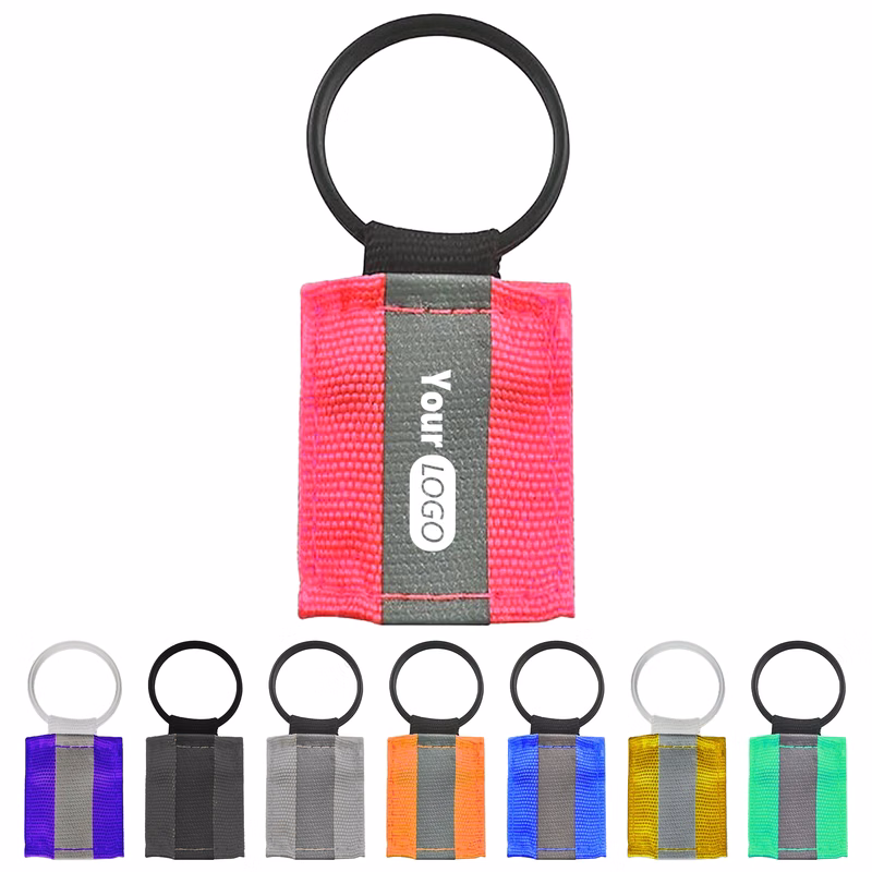 Nylon High-Visibility Reflective Keychain For Everyday Safety