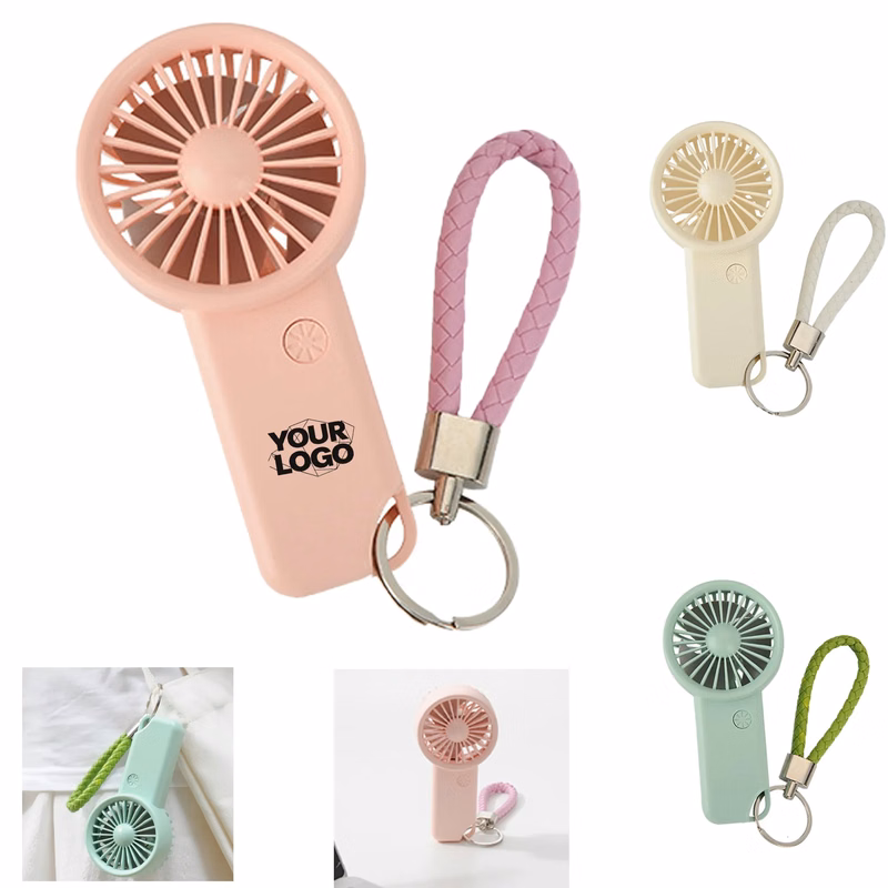 Mini Portable Handheld Fan With Keychain Strap