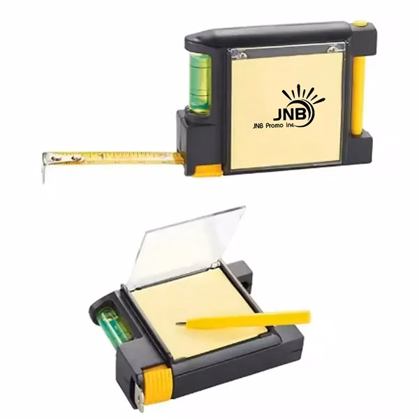 Multi-Functional Tape Measure with Pen and Sticky Notes